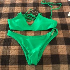 Green size small Zaful bikini